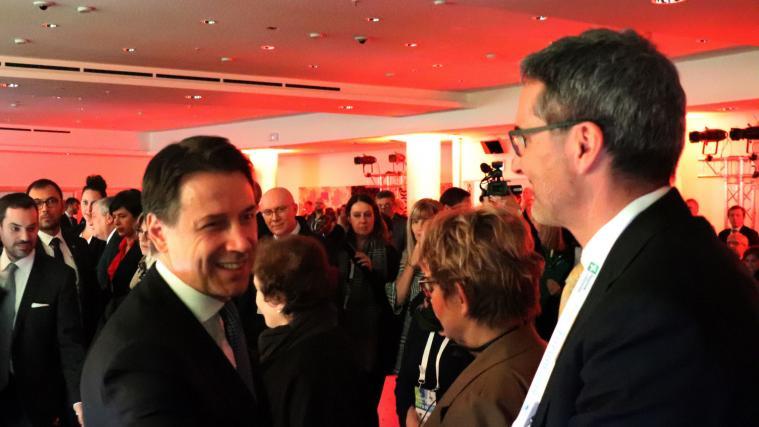 Arno Kompatscher mit Ministerpräsident Giuseppe Conte