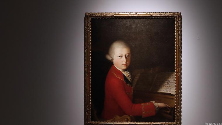 Das Porträt zeigt den jungen Mozart.