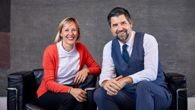 Die Landtagsabgeordneten Magdalena Amhof (l.) und Helmut Tauber (r.).