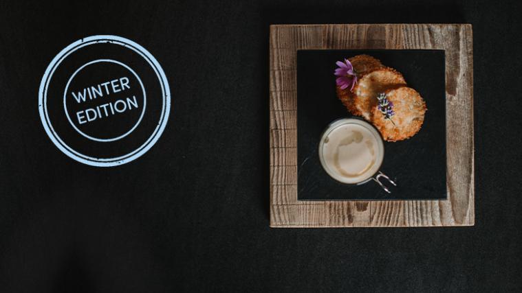 In der 2. Folge der Winterstaffel gibt es einen Sellerie-Cappuccino mit Apfel-Topfenraviolo.