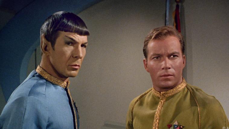 Legendäres Star-Treck-Duo Spock und Kirk.
