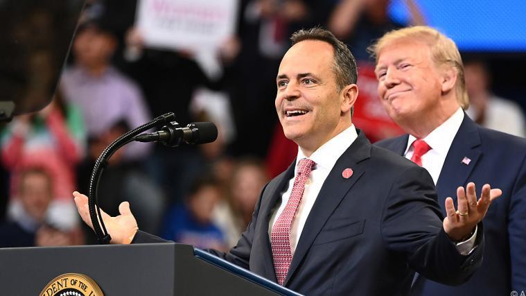 Matt Bevin (links), Donald Trumps Kandidat in Kentucky, wurde abgewählt.