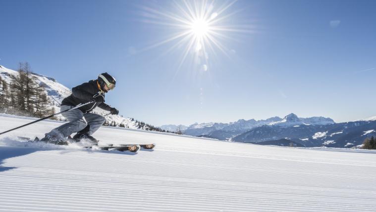Mit der Seilbahn hinauf zum höchsten Skigenuss.