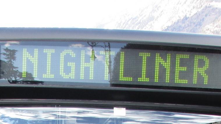 Sämtliche Nightliner-Busse entfallen in der Nacht auf Sonntag.