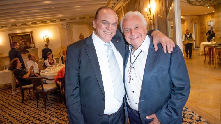 Sternekoch Eckart Witzigmann (r.) mit dem gebürtigen Brixner Hotelier Heinz Winkler (l.)