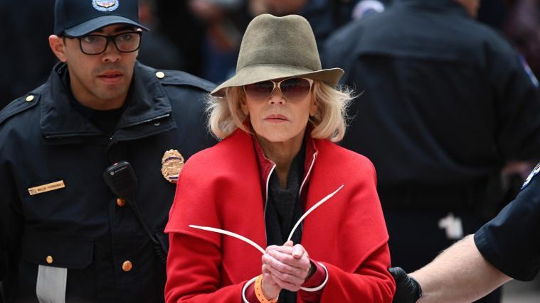 US-Filmstar Jane Fonda ist bei einem Protest für mehr Klimaschutz in Washington erneut festgenommen worden.