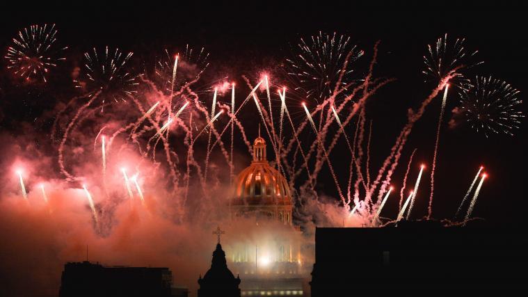 Zum 500. Jahrestag gab es ein spektakuläres Feuerwerk.