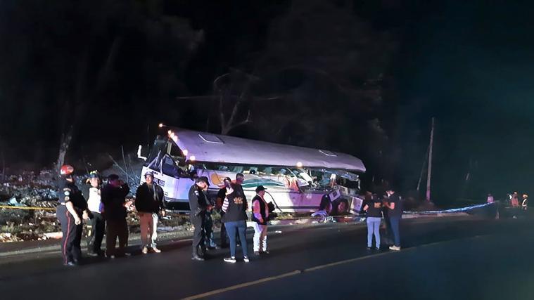 Der Bus war mit rund 50 Passagieren nach Guatemala-Stadt unterwegs.