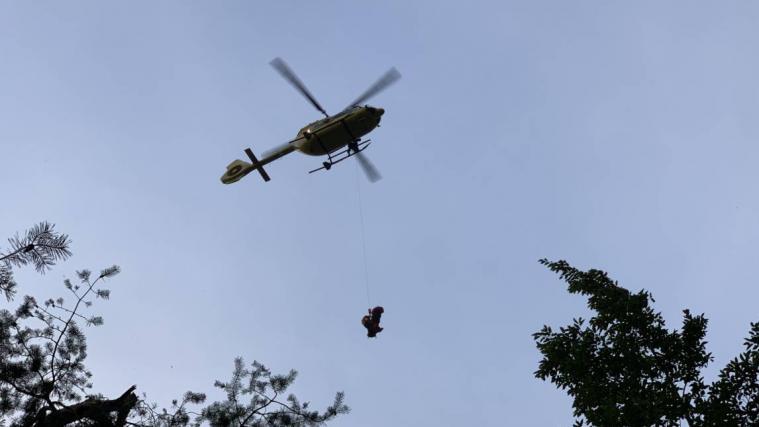 Der Mann wurde mit dem Rettungshubschrauber in das Klinikum Klagenfurt geflogen. Symbolbild