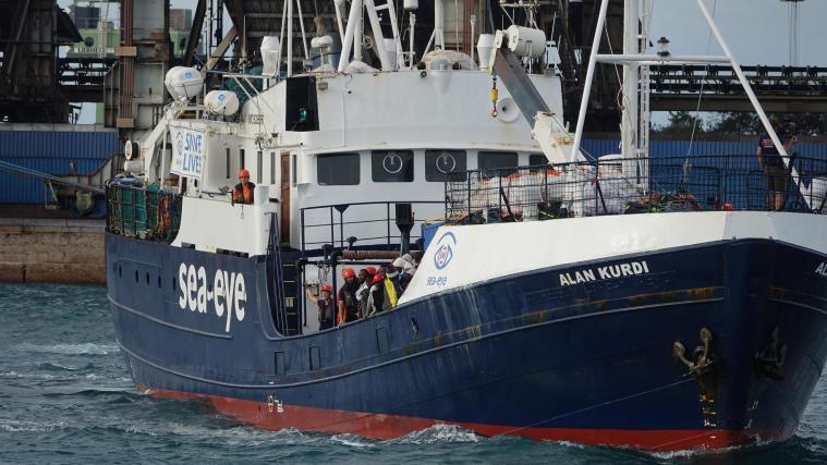 Die Alan Kurdi ist in Messina eingelaufen.