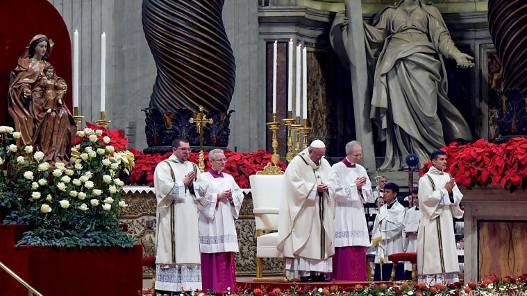 Die Christmette im Petersdom beginnt um 21.30 Uhr.