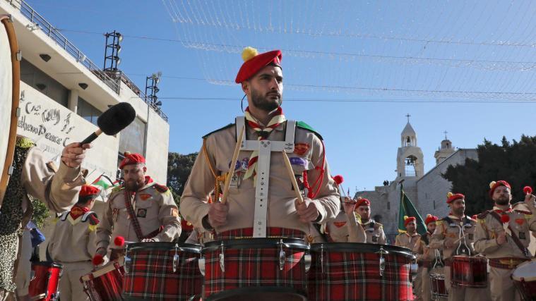 Die traditionelle Weihnachtsprozession nach Bethlehem begann am Dienstag in Jerusalem.