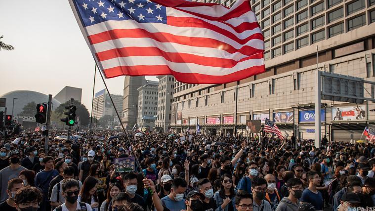 Die USA unterstützen die Demokratiebewegung in Hongkong.