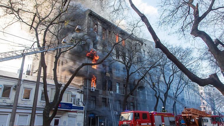 Feuer brach in diesem Haus aus.