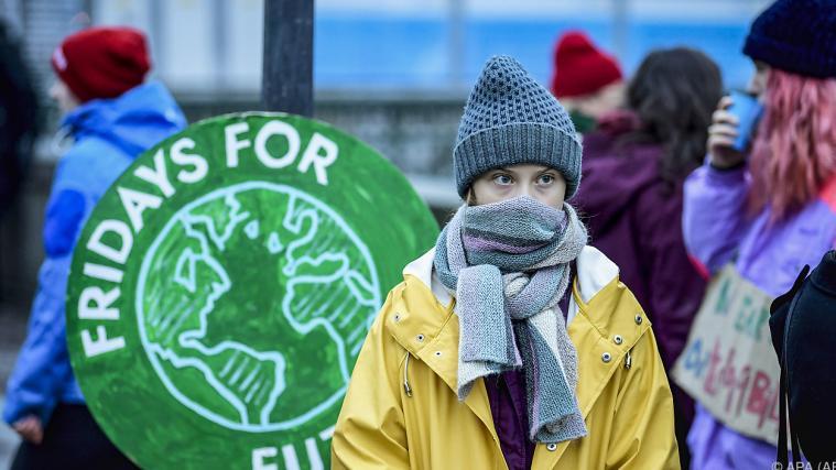 Greta Thunberg bei einer „Fridays for Future“-Demo.