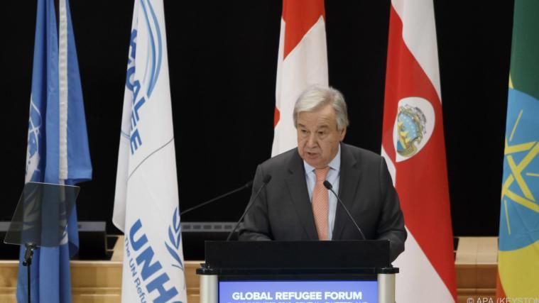 Guterres sprach beim ersten Flüchtlingsforum in Genf.
