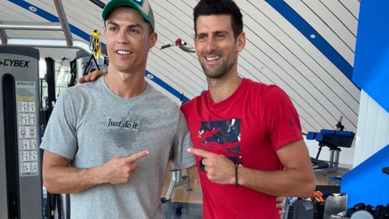Legenden unter sich: Cristiano Ronaldo und Novak Djokovic