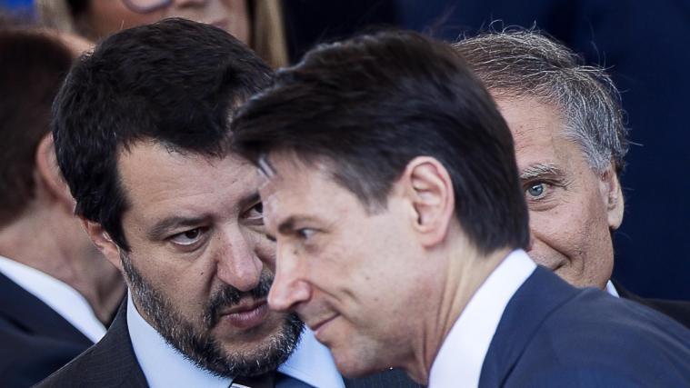 Matteo Salvini und Giuseppe Conte haben besonders an Popularität eingebüßt.