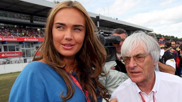 Tamara Ecclestone mit ihrem Vater Bernie auf einem Bild von 2008 an der F.1-Rennstrecke in Hockenheim.