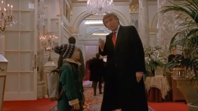 Trumps Auftritt im Film dauert etwa 7 Sekunden.