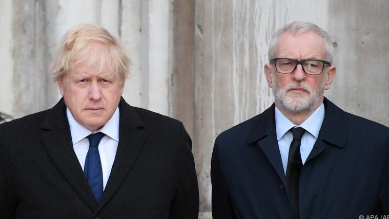 Wenige Tage vor der britischen Unterhauswahl liegt Premierminister Boris Johnson nun 8 Prozentpunkte vor dem Oppositionsführer Jeremy Corbyn.