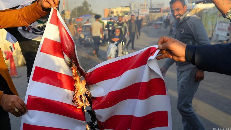 Wut der Iraker richtet sich gegen die USA.