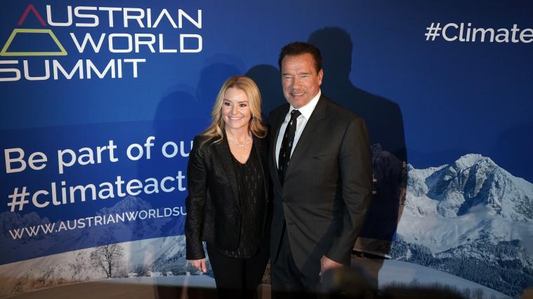 Arnold Schwarzenegger mit Freundin Heather Milligan am Donnerstag im Rahmen des Events "A(u)ktion für den Klimaschutz.