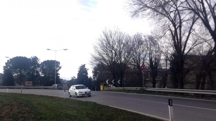 Auf dieser Straße ist das Unglück passiert.