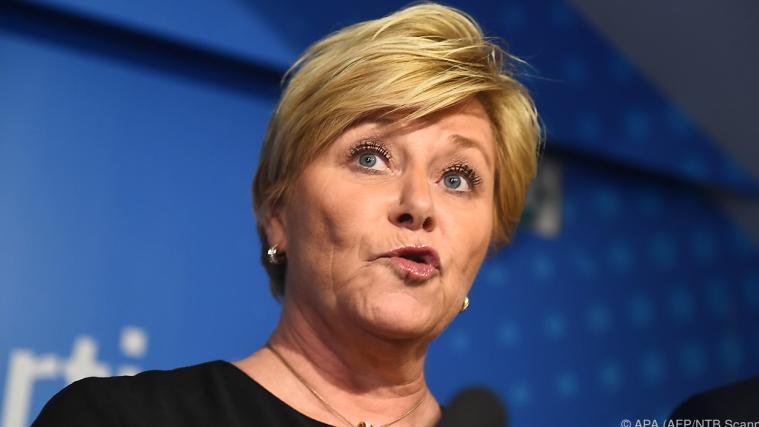 Chefin der im Fortschrittspartei, Siv Jensen.