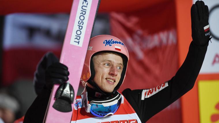 Der Pole Dawid Kubacki durfte auch am Sonntag jubeln.