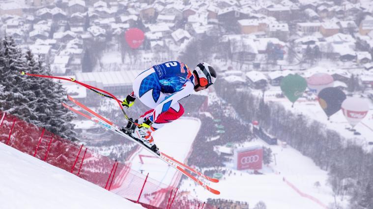 Die Kitzbühel-Abfahrt liefert stets spektakuläre Bilder.