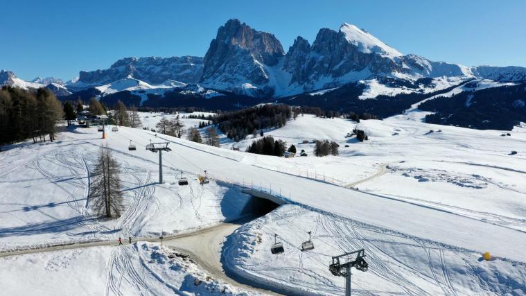 Die Unterführung bei der Icaro-Piste.