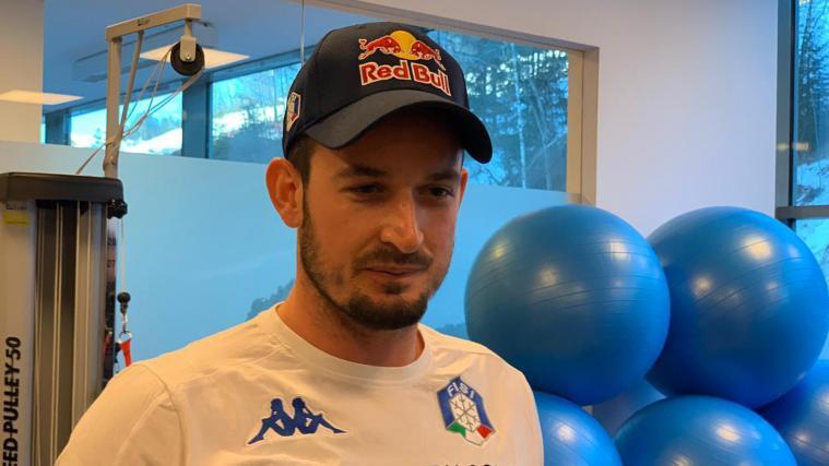 Dominik Paris am Mittwoch in der Sportclinic in Gröden.