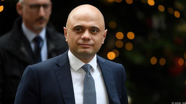 Finanzminister Sajid Javid.