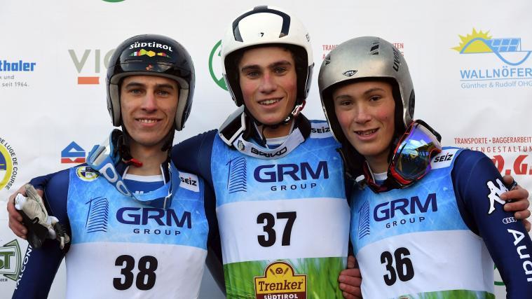 Florian Haselrieder, Daniel Gruber und Fabian Brunner standen gemeinsam am Podest.