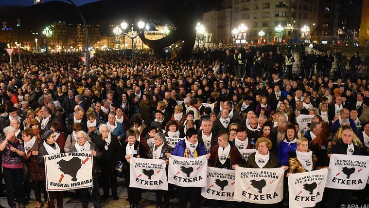 Großer Protest in Bilbao.