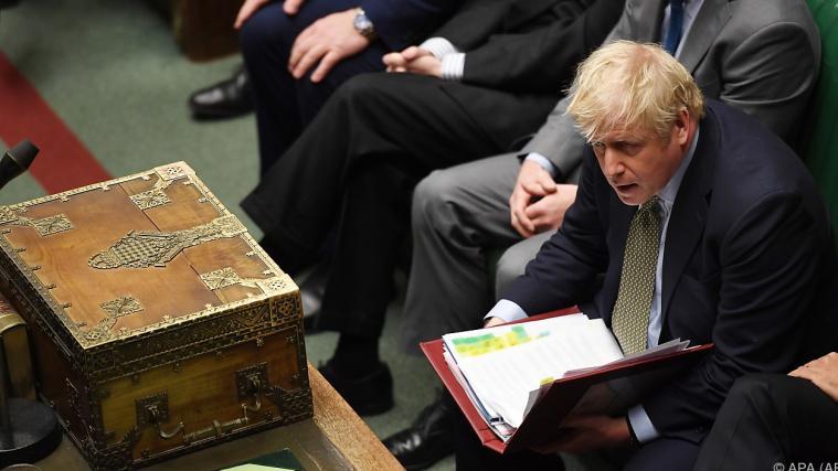 Johnson bei einer Fragestunde im britischen Parlament.