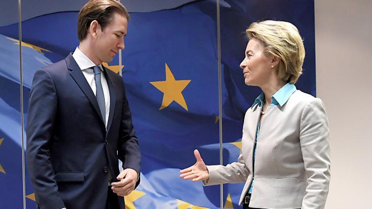 Sebastian Kurz und Ursula von der Leyen in Brüssel.