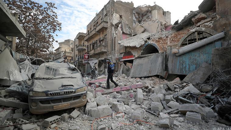 Teile von Idlib sind bereits komplett zerstört.