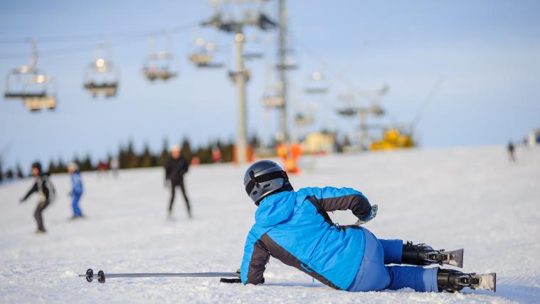 Unfall auf der Skipiste.