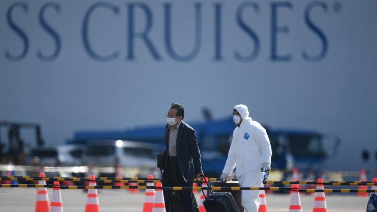 542 Passagiere und Crewmitglieder sind infiziert.