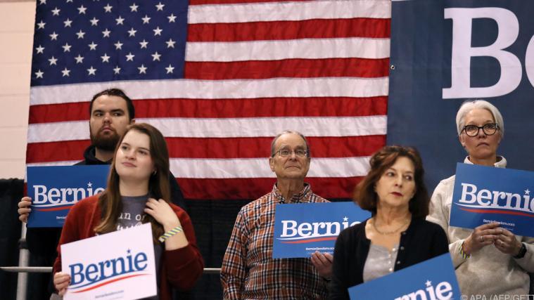 Anhänger des linksgerichteten Senators Bernie Sanders.