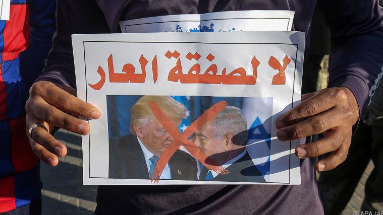 Es handelt sich wohl um eine Reaktion auf Trumps Nahost-Friedensplan.