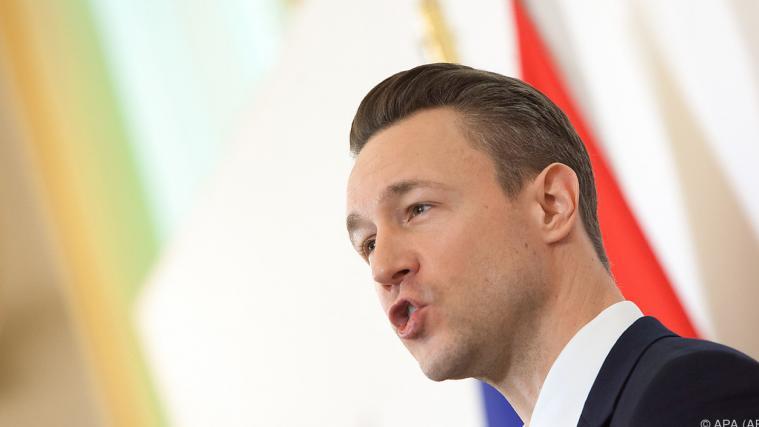 Finanzminister Blümel zeigte sich über das Rating erfreut.
