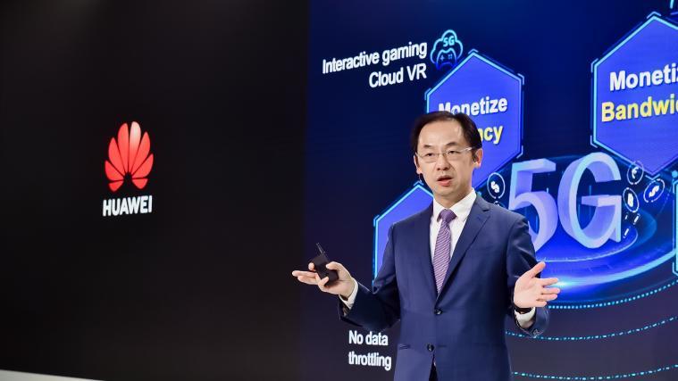 Huawei-Manager Ryan Ding verkündete den Gewinn von 91 Verträgen zum weltweiten Aufbau von 5G-Netzwerken.