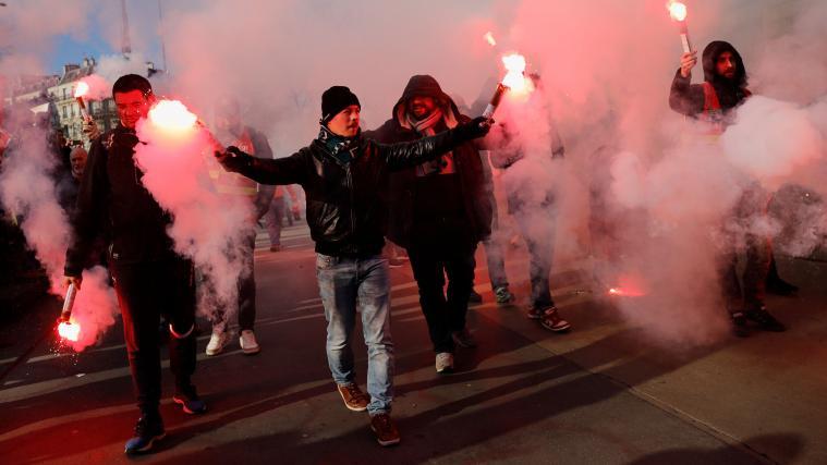 In Paris gehen die Proteste gegen die Rentenreform weiter.