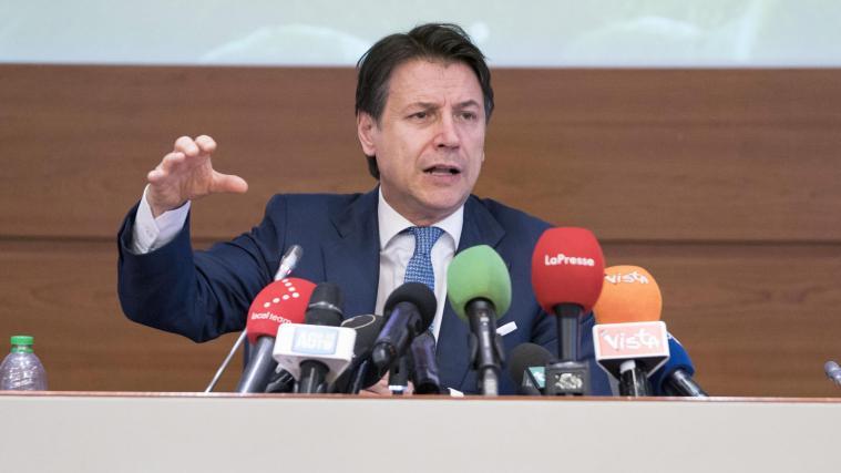 Ministerpräsident Giuseppe Conte fordert seine Landsleute zum Zusammenhalt auf.