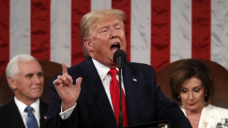 Präsident Trump hielt seine Rede zur Lage der Nation im US-Kongress in Washington.