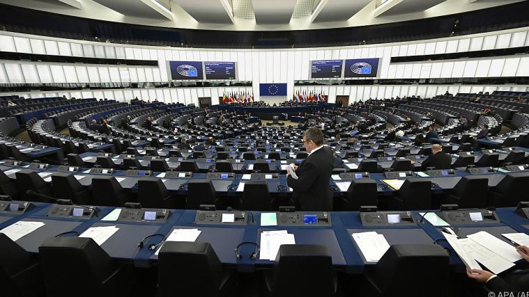 Sitzungssaal des EU-Parlaments in Straßburg.