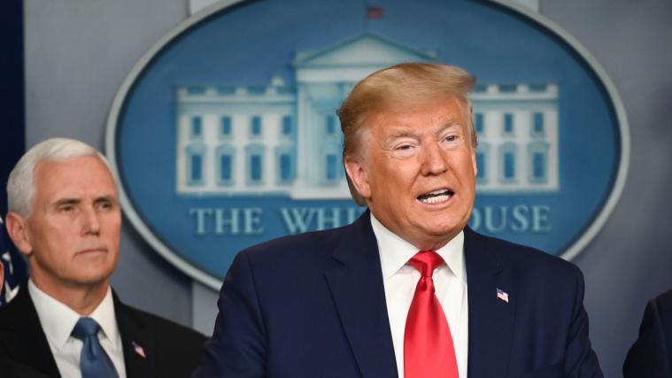 (v.l.) Vize-Präsident Mike Pence und Präsident Donald Trump.